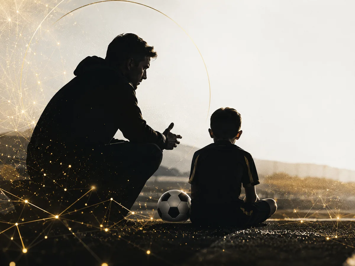 Formador y jugador en una situación de aprendizaje